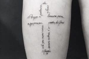 frases biblicas para tatuajes en forma de cruz