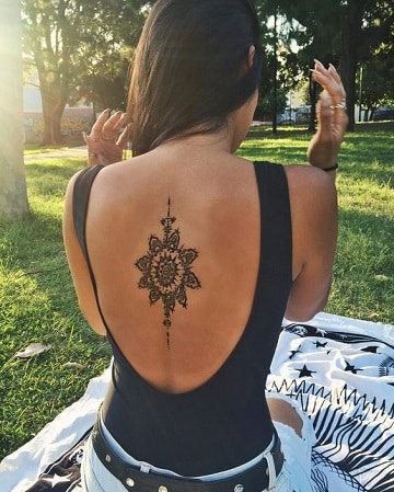 simbolos hindues para tatuajes en la espalda