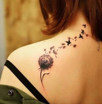 tatuajes de libertad para mujeres en la espalda