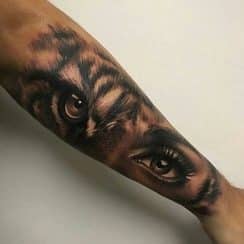 Misticos y simbolicos tatuajes de ojos en el brazo