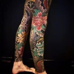 Diseños y bocetos para tatuajes en toda la pierna