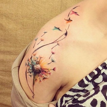 tatuajes que simbolizan libertad en el hombro