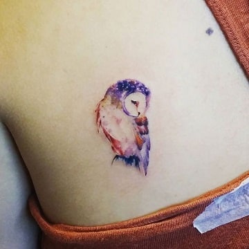 tatuajes de pájaros de colores en la mano