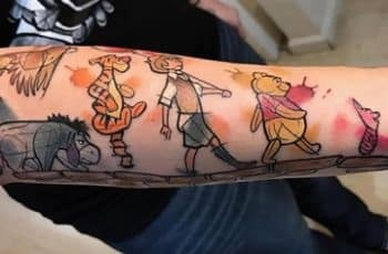 Inusitados simbolos de ternura en tatuajes de winnie pooh