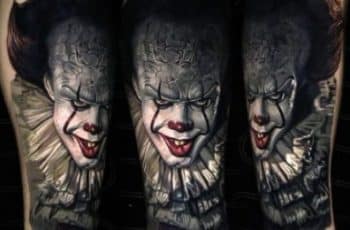 Simbolicos y originales tatuajes de caras de payasos