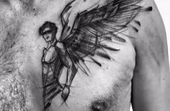 Diseños para tatuajes de angeles de la guarda