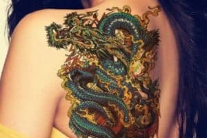 tatuajes de dragones japoneses para mujeres