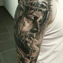 Retratos y diseños de tatuajes de jesus de nazaret