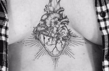 Religiosos tatuajes del sagrado corazon de jesus