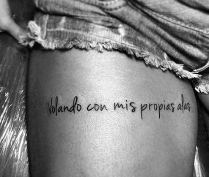 Algunos originales tatuajes con frases para hijos