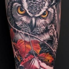 Obras originales de tatuajes de animales en el brazo