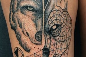tatuajes de animales geometricos grandes