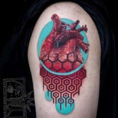 Realistas y asombrosos tatuajes de corazones reales