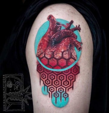 tatuajes de corazones reales full color