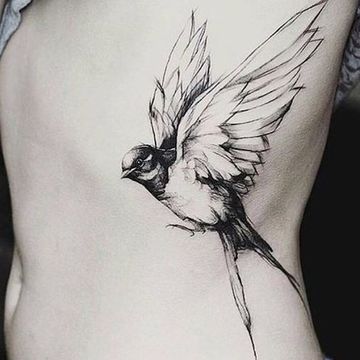 tatuajes bellos para mujer de ave