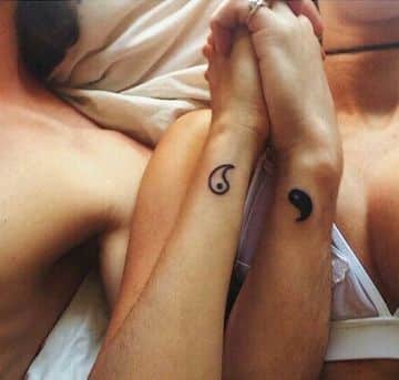 tatuajes de union de pareja simbolica
