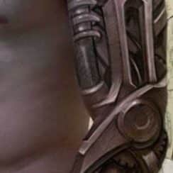 Asombrosos detalles en tatuajes biomecanicos en el brazo
