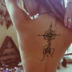 Singulares significados de tatuajes de flechas en la espalda