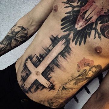 tatuajes en el abdomen para hombres