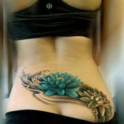 Geniales diseños de tatuajes para espalda baja