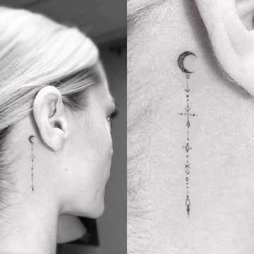 tatuajes de lunas para mujeres pequeños
