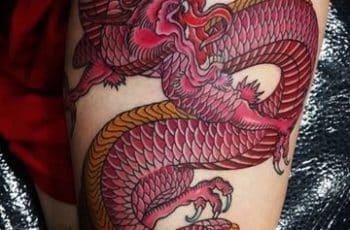Simbolicos y delicados tatuajes de dragones para mujeres