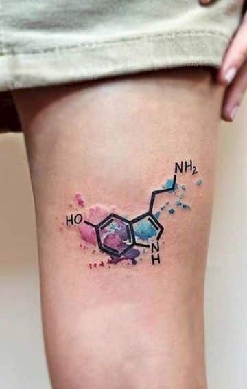 tatuajes de formulas quimicas a colores