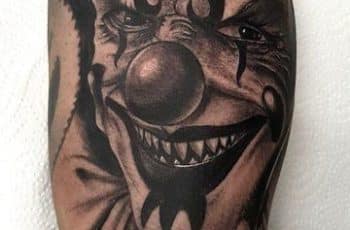 Terrorificas imagenes en tatuajes de payasos diabolicos