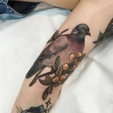 imagenes de tatuajes de palomas con olivo