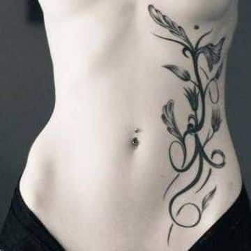 tatuajes exoticos para mujeres en abdomen
