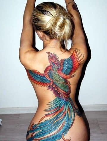 tatuajes exoticos para mujeres en la espalda completa