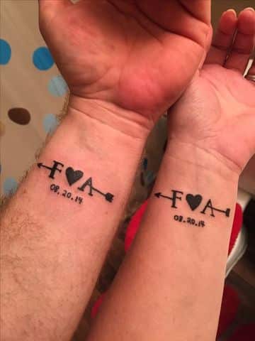tatuajes para marido y mujer con fecha