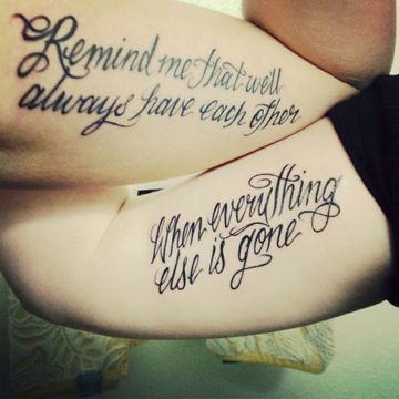 tatuajes para marido y mujer en brazos