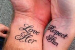 tatuajes para marido y mujer en la muñeca