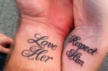 Opciones originales de tatuajes para marido y mujer