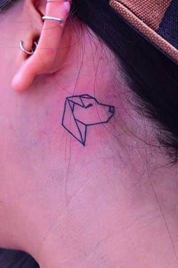imagenes de tatuajes de perros dibujados en el cuello