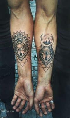 tatuajes de amigos hombres de lobos