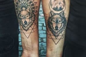 tatuajes de amigos hombres de lobos