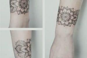 tatuajes en forma de pulsera estilo mandala 1