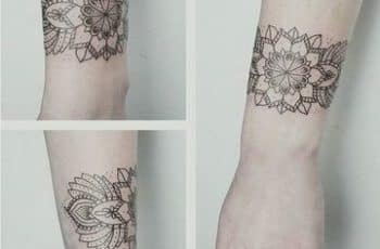 Hermosos y singulares tatuajes en forma de pulsera