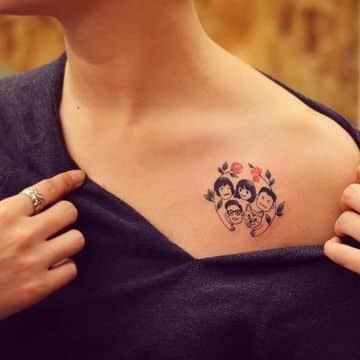 tatuajes alusivos a la familia de mujeres
