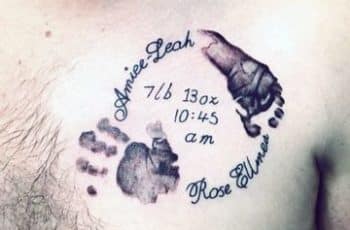 Ideas para originales tatuajes con nombres de bebes