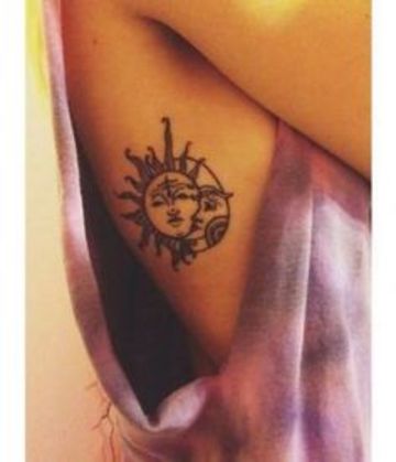 tatuajes de sol y luna de mujer