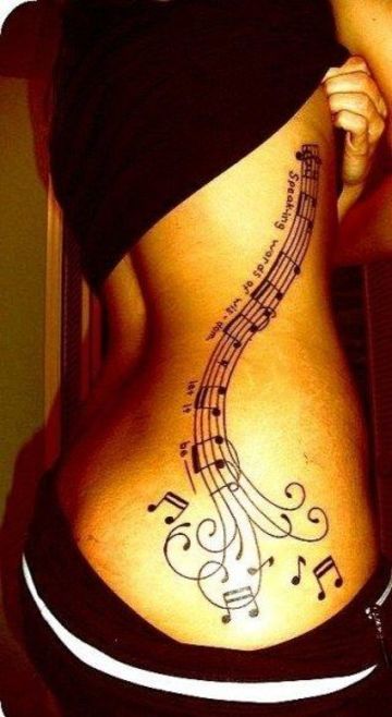 tatuajes relacionados con la musica de mujeres