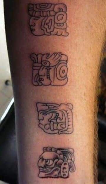tatuajes de numeros mayas
