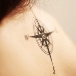 Algunos diseños de tatuajes de puntos cardinales