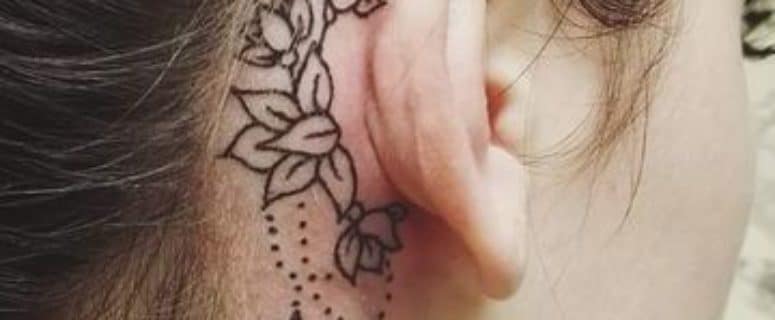 Sencillos Y Originales Tatuajes En La Oreja Para Mujer