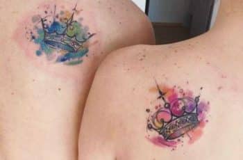 Originales diseños de tatuajes para parejas a color