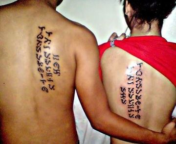 tatuajes para parejas en la espalda frases