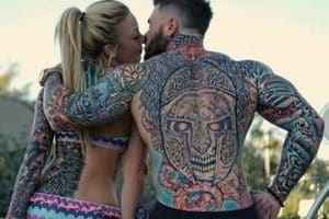 tatuajes para parejas en la espalda grandes
